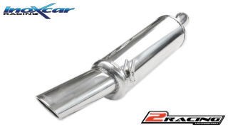 Stainless steel Zadní exhaust společně skoncovka Oválná 120x80 mm Inoxcar racing FICO.04.120
