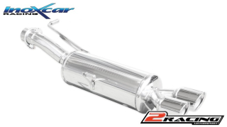 Zadní výfuk z nerezové oceli s koncovkou 2 x průměru 80 X-RACE Inoxcar racing PERCZ.03.XR80