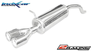 Zadní tlumič koncovkou výfuku 2 x průměru 80 Inoxcar racing RECL.41.D80