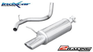 Zadní výfuk z nerezové oceli s koncovkou Oválná 120x80 mm Inoxcar racing AUA3.01.120