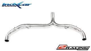 Zadní nerez výfuk koncovky Duplex bez tlumiče P+L Inoxcar racing MEA.21