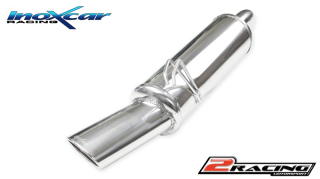 Stainless steel Zadní exhaust společně skoncovka Oválná 120x80 mm Inoxcar racing FICO.01.120
