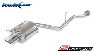 Zadní tlumič s oválnou koncovkou výfuku 120x80 mm - (very noisy) Inoxcar racing MESL.01.120