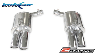 Zadní tlumič koncovkou výfuku 2 x průměru 90 X-RACE P+L Inoxcar racing POPAN.01.XR90