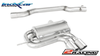 Zadní s tlumiče společně scentral koncovka 2 x průměru 90 Racing Inoxcar racing MICO.26.RA