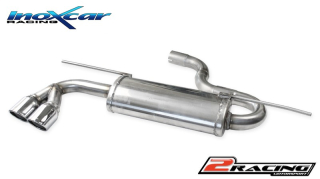 Zadní tlumič koncovkou výfuku 2 x průměru 80 X-RACE Inoxcar racing WGO.71.XR80