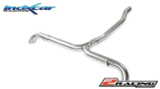 Zadní nerez výfuk koncovky Duplex bez tlumiče P+L (společně sthe assemblage the original valve is eliminated) Inoxcar racing MEA.24