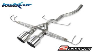 Zadní bez s tlumiče společně scentral koncovka 2 x průměru 100 Racing Inoxcar racing HOCI.07.10RA