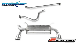 Stainless steel s tlumiče centre pipe + Zadní exhaust společně stail pipe průměru 100 Racing P+L - průměru 63 Inoxcar racing CATBACK.32