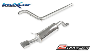 středová roura + Zadní tlumič koncovkou výfuku 1 x průměru 100 Racing (průměru 70mm) Inoxcar racing CATBACK.01