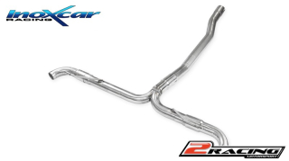 Zadní nerez výfuk koncovky Duplex bez tlumiče P+L (exclusive assemblage společně soriginal spoiler of A35 AMG)(společně sthe assemblage the original valve is eliminated) Inoxcar racing MEA.28