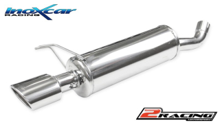 Zadní výfuk z nerezové oceli s koncovkou Oválná 120x80 mm Inoxcar racing LADE.09.120