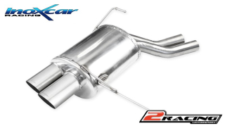 Zadní výfuk z nerezové oceli s koncovkou 2 x průměru 80 Racing Inoxcar racing BMZ4.01.RA