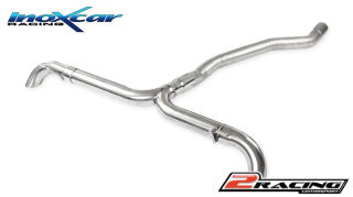 Zadní nerez výfuk koncovky Duplex bez tlumiče P+L Inoxcar racing MEA.31