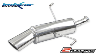 Zadní výfuk z nerezové oceli s koncovkou Oválná 120x80 mm Inoxcar racing PE206.20.120