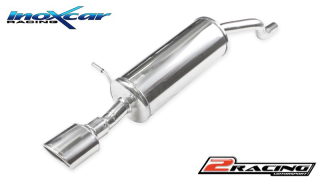 Zadní tlumič s oválnou koncovkou výfuku 120x80 mm Inoxcar racing RECL.35.120