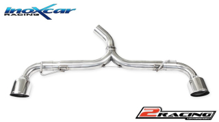 Zadní výfuk bez tlumiče s koncovkou průměr 100 Racing P+L (For the installation on TCTO.02 / TCTOS.02 it is necessary to order separately the adapter AD.YARIS.01) (For the installation on the original central pipe it is necessary to order separately the a