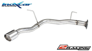 Zadní bez s tlumiče společně sside exit průměru 100 X-RACE Inoxcar racing TOHI.01.XR10