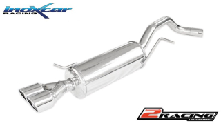 Zadní výfuk z nerezové oceli s koncovkou 2 x průměru 80 X-RACE Inoxcar racing WPO.15.XR80
