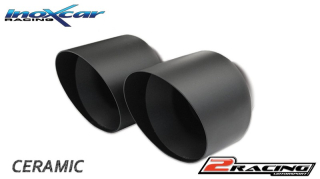 Zadní s tlumiče společně skoncovka 2 x průměru 90 BLACK CERAMIC P+L Inoxcar racing SKSU.01.90CBLACK