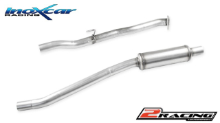 Central pipe společně ssilecer (For the installation on the original Zadní s tlumiče it is necessary to separately order the adapter AD.CIVIC.05) Inoxcar racing TCSCIVIC.05