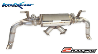 Zadní tlumič koncovkou výfuku P+L + Valves assembly společně soriginal electric engines Inoxcar racing VALV.R8.01