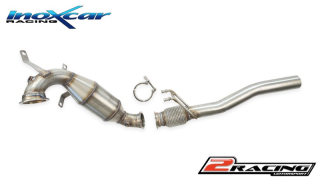 Výfuk nerez = delete kat společně smetal cat. 200 CPSI Inoxcar racing AFGOLF7.05CAT