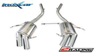 Zadní tlumič koncovkou výfuku 2 x průměru 90 X-RACE P+L Inoxcar racing MASE.05.XR90