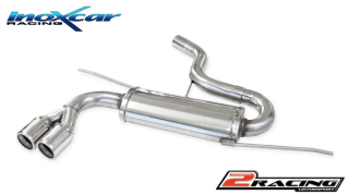 Stainless steel Zadní exhaust společně skoncovka 2 x průměru 80 Inoxcar racing OVAU.13.80