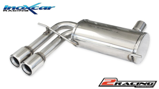 Stainless steel Zadní exhaust společně skoncovka 2 x průměru 80 Inoxcar racing OVAU.14.80