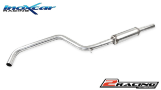 Central pipe společně ss tlumiče (For the installation on the original Zadní s tlumiče it is necessary to separately order the adapter AD.GOLF7.09) Inoxcar racing TCVW.16S