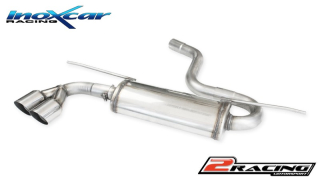 Zadní tlumič koncovkou výfuku 2 x průměru 80 Racing (Exclusive assembly on original spoiler Golf 7.5 GTD) Inoxcar racing WGO.67.RA