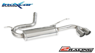 Zadní výfuk z nerezové oceli s koncovkou 2 x průměru 80 Racing ATTENTION: article compatible exclusive only the verze společně storsion bridge Inoxcar racing FOFO.18.RA
