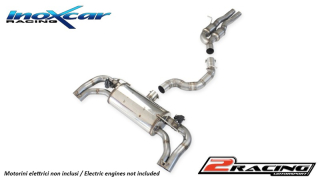 Central pipe společně ss tlumiče + Zadní s tlumiče + Valves assembly společně soriginal electric engines Inoxcar racing VALV.RS3.02