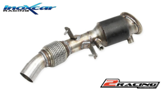 Nerezový výfuk místo katalizátoru společně smetal cat. 200 CPSI Inoxcar racing AFBMF32.CAT