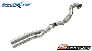 Nerezový výfuk místo katalizátoru (KAT a GPF delete) (Pressure pipes not present) Inoxcar racing AFRSQ3.02