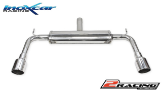 Zadní tlumič s koncovkou o průměru 100 X-RACE P+L Inoxcar racing ALGI.11.XR10