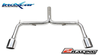 Stainless steel Zadní výfuk bez tlumiče s koncovkou o průměru 110 X-RACE L+R Inoxcar racing ALGI.02.XR11