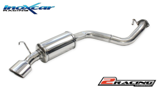 Zadní tlumič s oválnou koncovkou výfuku 120X80 mm Inoxcar racing ALGTV.01.120
