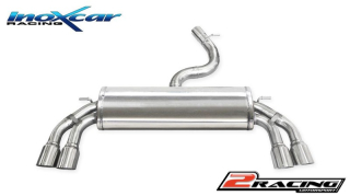 Zadní tlumič koncovkou výfuku 2 x průměru 80 Racing P+L Inoxcar racing AUS3.06.RA