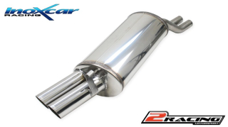 Zadní tlumič koncovkou výfuku 2 x průměru 70 Racing (for the assembly on original central pipe or on our central pipe TCBME30 / TCSBME30 it is necessary the adapter AD.BME30) Inoxcar racing BME30.03.RA