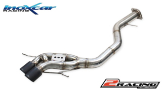 Zadní bez s tlumiče společně skoncovka 2 x průměru 80 X-RACE BLACK MATT společně sthe assembly the standard valve is eliminated Inoxcar racing BME82.02.XR80BLACKMATT