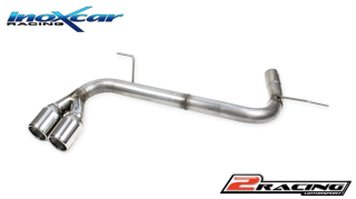 Zadní bez s tlumiče společně skoncovka 2 x průměru 80 For the assembly it is necessary to cut the original bumper Inoxcar racing BMF31.03.D80
