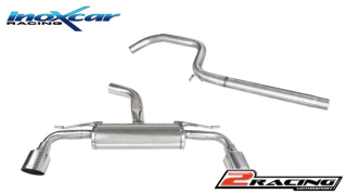 středová roura + Zadní tlumič s koncovkou průměr 114 Racing P+L Increased diameter pipe 76mm Inoxcar racing CATBACK.205