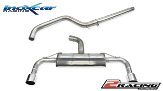 středová roura + Zadní tlumič s koncovkou průměr 100 Racing P+L Increased diameter pipe 76mm Inoxcar racing CATBACK.207