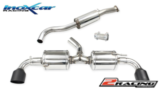 Central pipe společně ss tlumiče + Adaptér + Zadní společně s2 s tlumičes společně skoncovka průměru 100 Racing BLACK CERAMIC P+L Inoxcar racing CATBACK.TOYA.06.10CBLACK