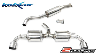 Central pipe společně ss tlumiče + Adaptér + Zadní společně s2 s tlumičes společně skoncovka průměru 100 Racing P+L Inoxcar racing CATBACK.TOYA.06.10RA