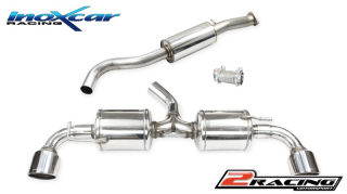 Central pipe společně ss tlumiče + Adaptér + Zadní společně s2 s tlumičes společně skoncovka průměru 100 X-RACE P+L Inoxcar racing CATBACK.TOYA.06.XR10