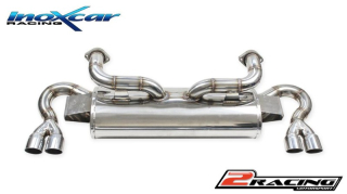 Zadní tlumič koncovkou výfuku 2 x průměru 60 Racing P+L Inoxcar racing FE.06.RA