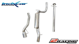 Stainless steel centre pipe + Zadní s tlumiče (little s tlumiče) společně stail pipe průměru 102 Inoxcar racing FOFO.17.10RA